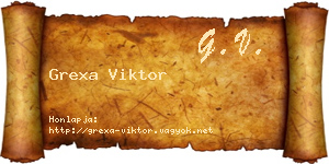 Grexa Viktor névjegykártya